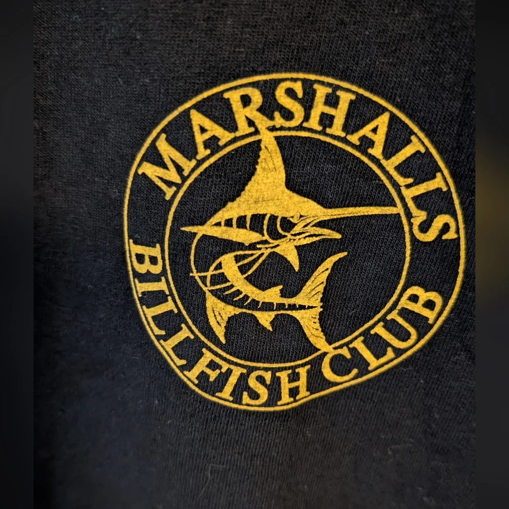Black T-Shirt with Gold Graphic - Picture 2 of 6